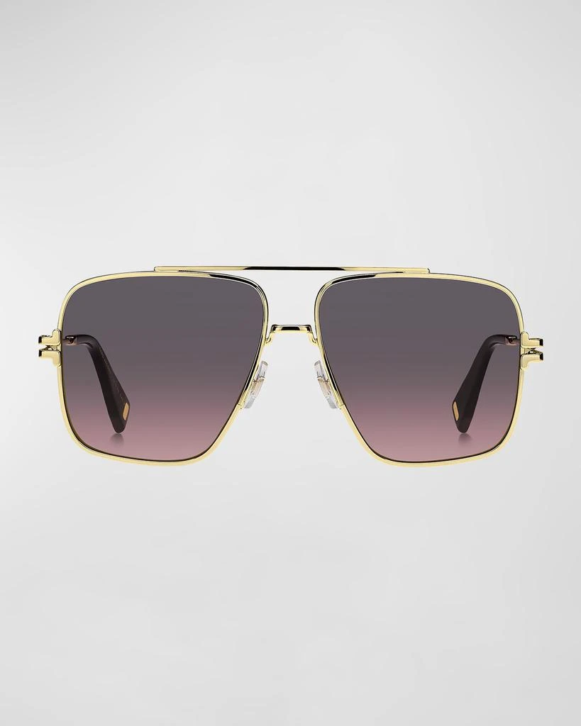 Marc Jacobs Chain Metal & Plastic Aviator Sunglasses 3