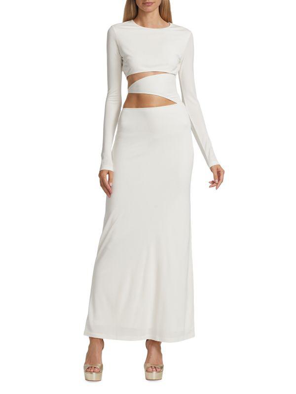 Zeynep Arçay Cut-Out Jersey Maxi Dress