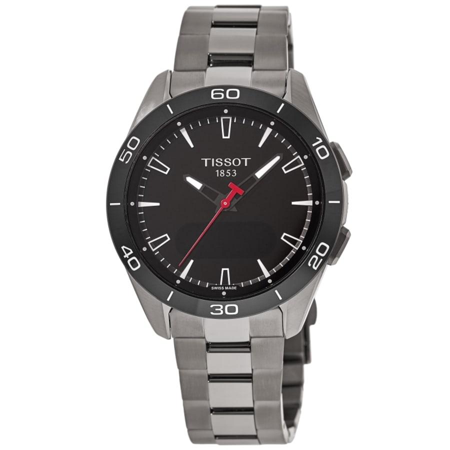 Tissot T-Touch Connect Solar GMT Digital Dial Titanium Men's Watch T153.420.44.051.00