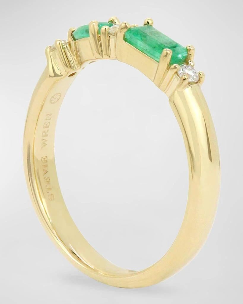 Stevie Wren Pear and Emerald-Cut Gemstone 14K Band Ring 3