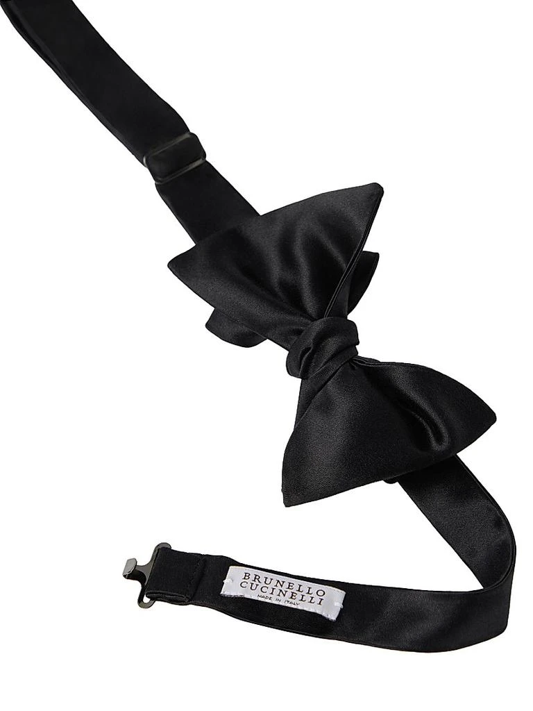 Brunello Cucinelli Cotton And Silk Satin Bow Tie 4