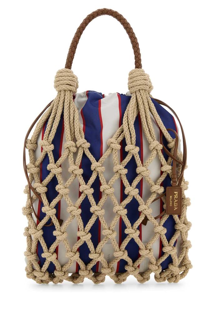 Prada Prada NouÃ© medium bag in rope/camel - Tote Bags