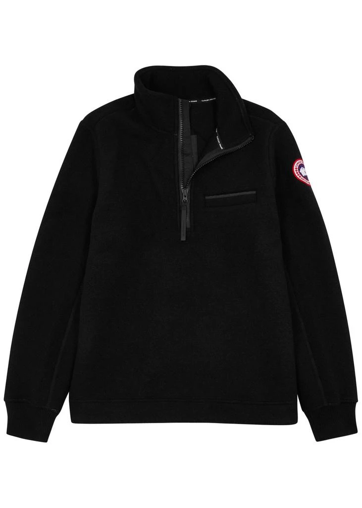 Canada Goose Lawson half-zip wool-blend fleece sweatshirt 1