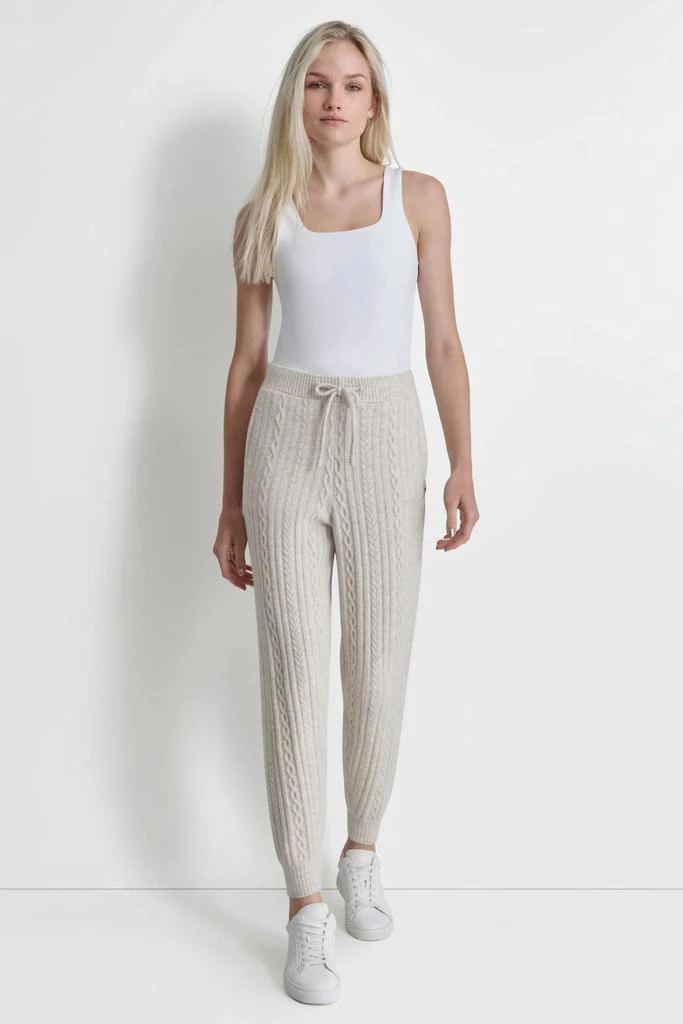 DKNY COZY CABLE SWEATER JOGGER 3