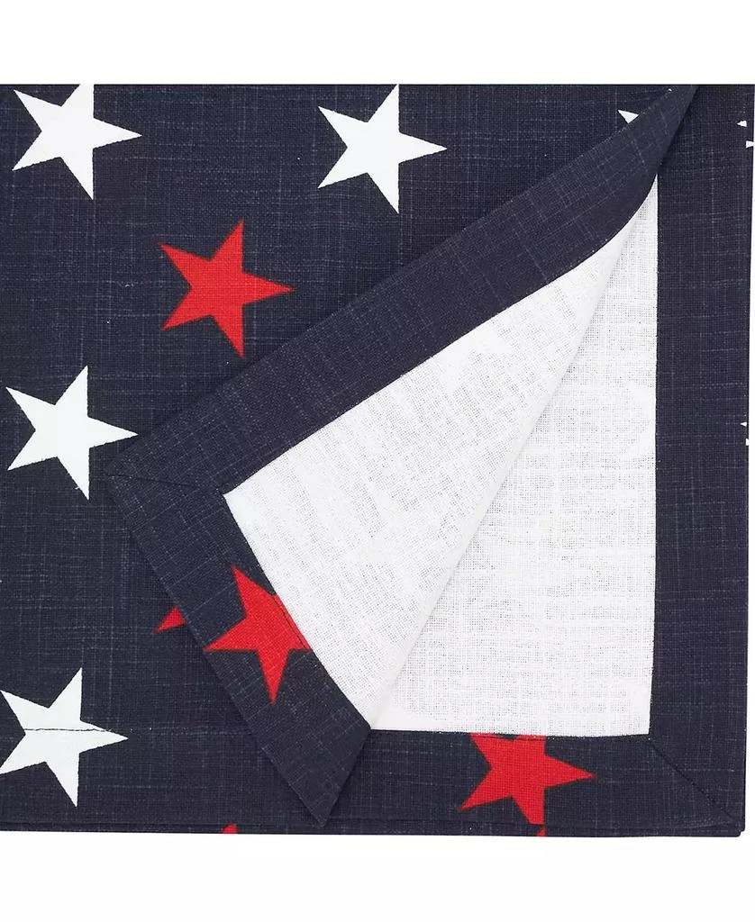 Saro Lifestyle Patriotic Americana Stars Table Runner 2