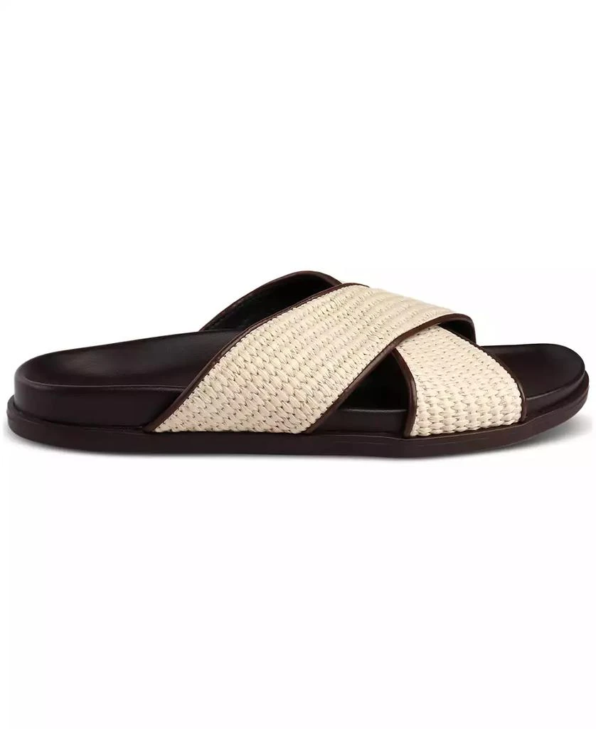 Alfani Men's Whitter Faux-Raffia Crossed Strap Sandals, Created for Macy's 2