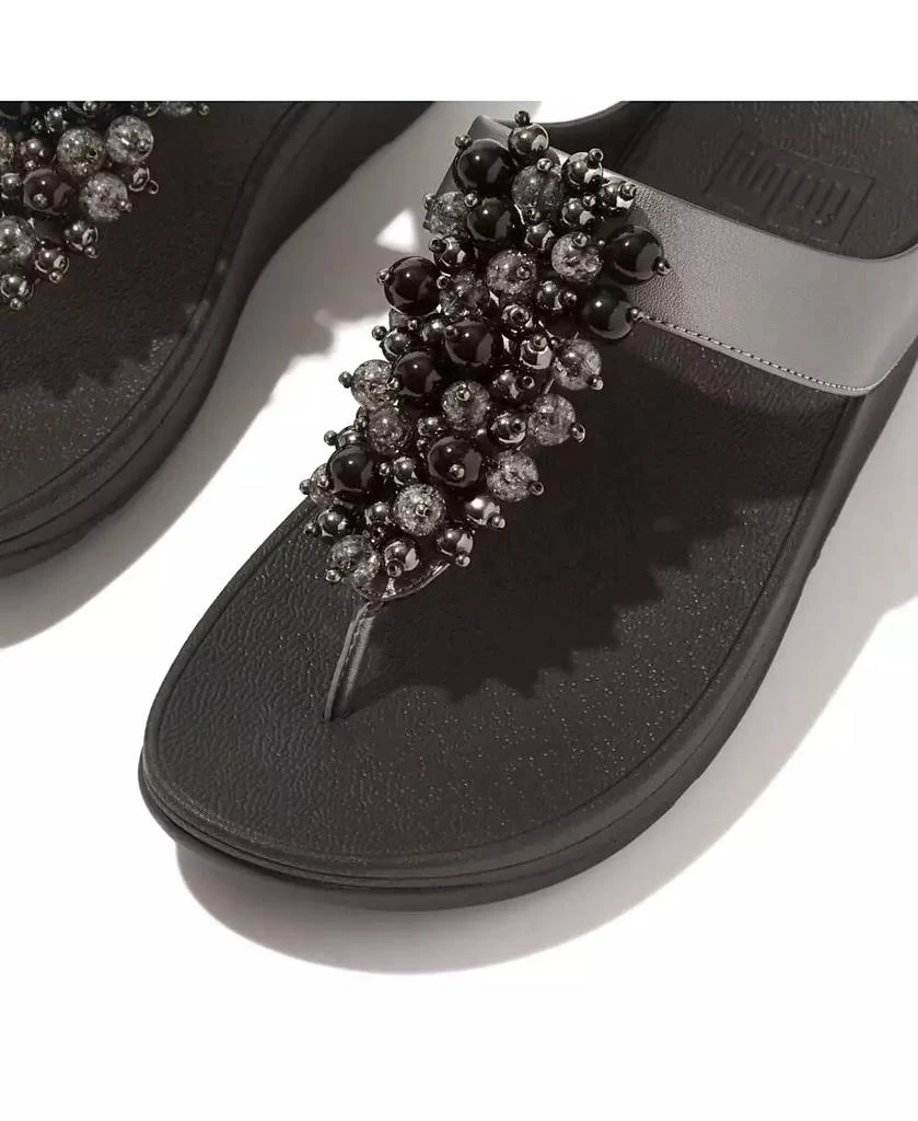 FitFlop Women's Fino Bauble-Bead Toe-Post Sandals 5