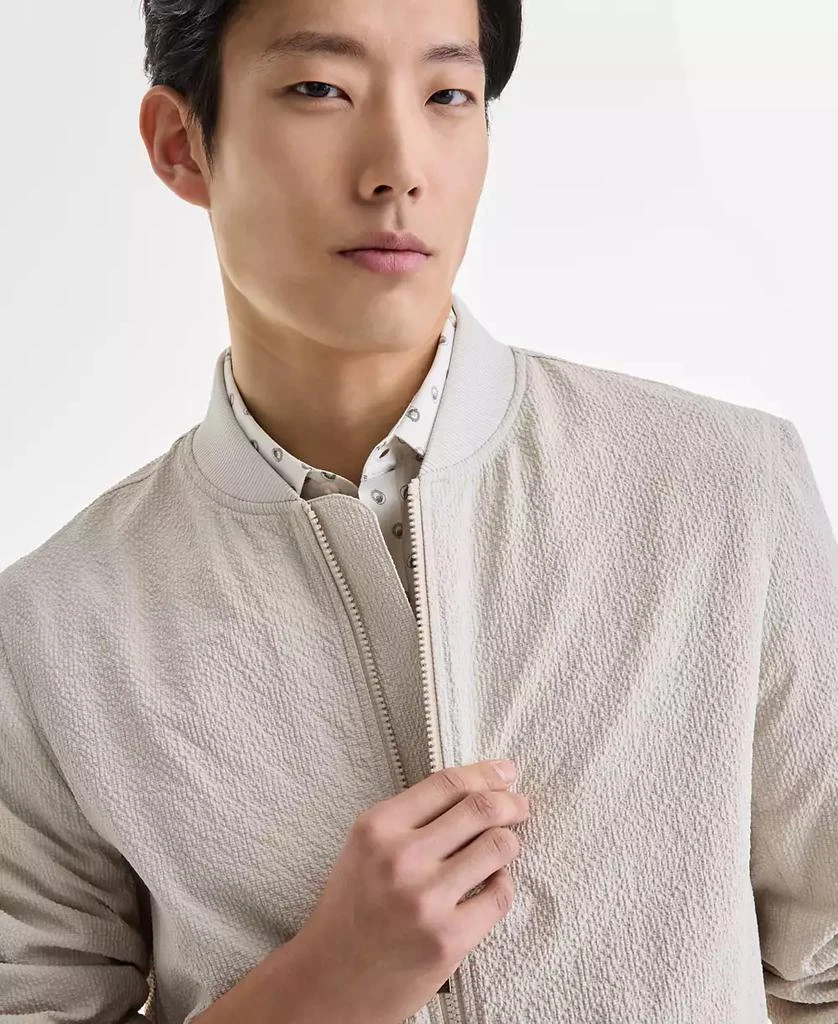 Alfani Men's Modern Puckered Zip-Front Bomber Jacket, Exclusively at Macy's 3