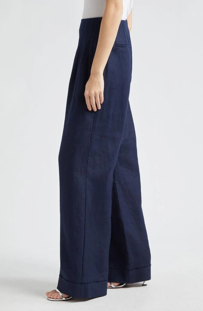 Ramy Brook Dalia Pleated Wide Leg Pants 4