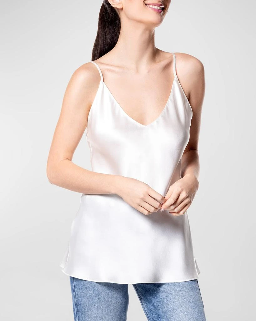 Christine Lingerie V-Neck Silk Cami 1