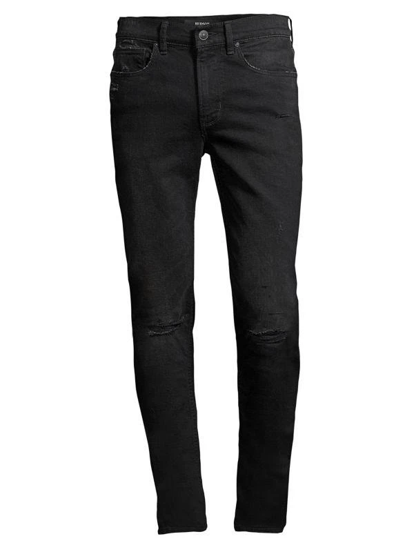 Hudson Zack Distressed Ripped Knee Stretch Skinny Jeans 1