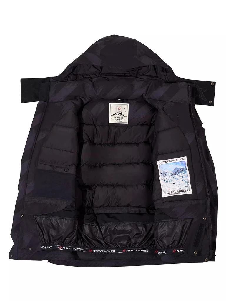 PERFECT MOMENT Max Houndstooth Down Hooded Ski Parka 3
