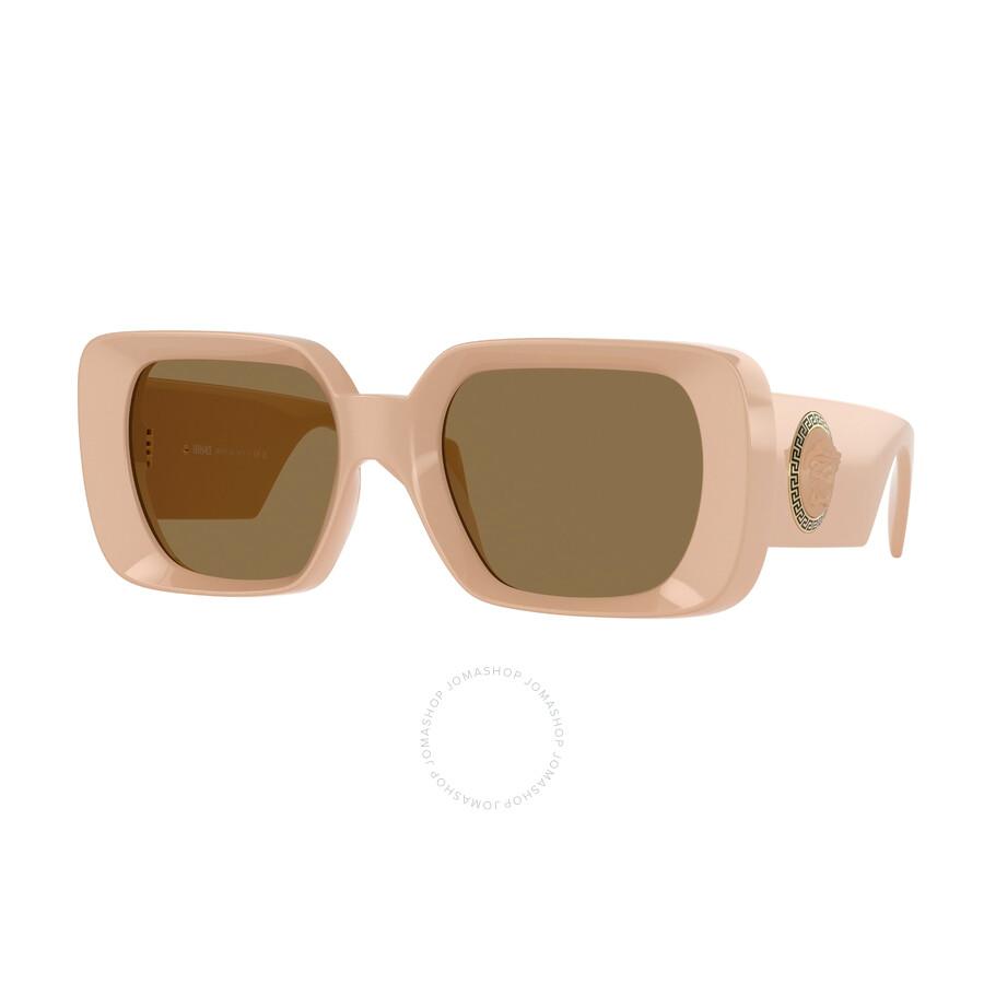 Versace Brown Square Ladies Sunglasses VE4473U 548973 56