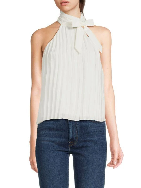 AREA Bow Pleated Top 1