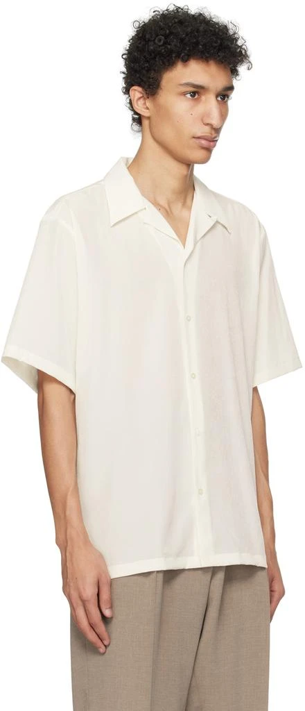 RAINMAKER KYOTO White Open Spread Collar Shirt 2