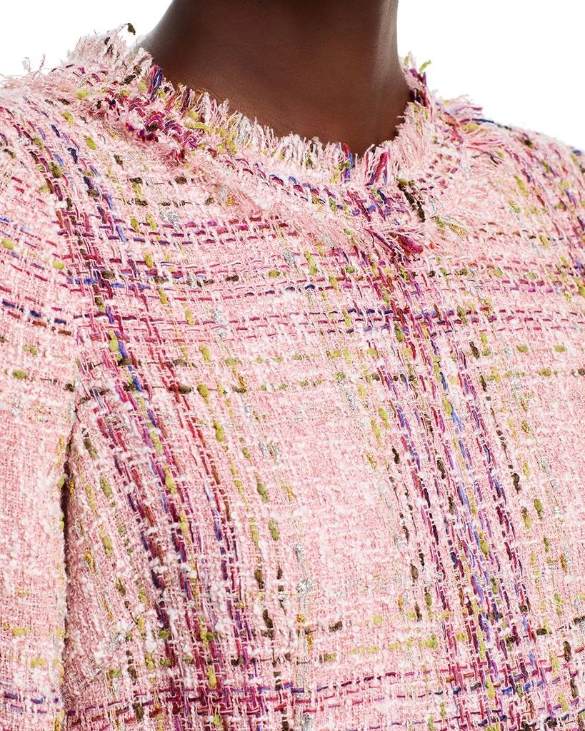 Teri Jon Plaid Pattern Tweed Dress 6