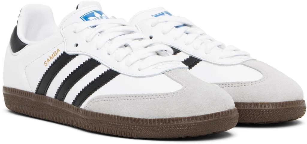 Adidas White & Black Samba OG Sneakers 4