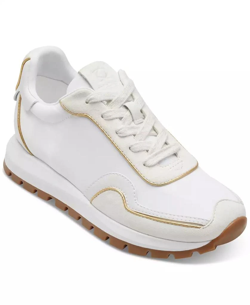 Donna Karan Women's Binx Mixed-Media Lace-Up Sneakers 1