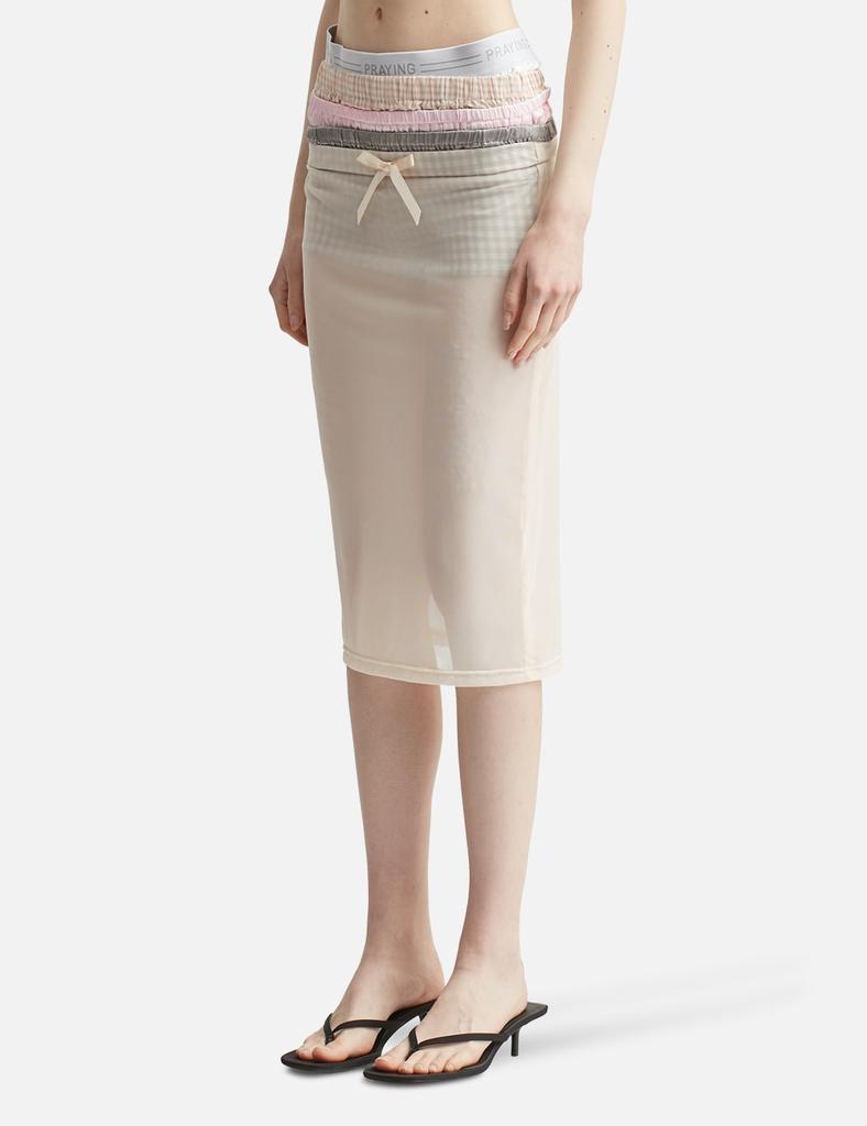 Praying Boxer Sheer Skirt