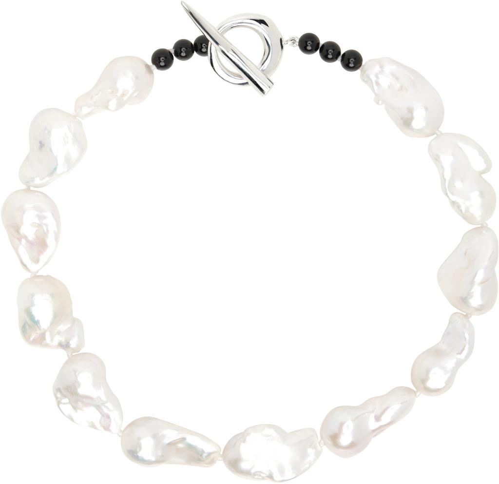 Emilie sterling silver choker with freshwater pearl – On Sale Now