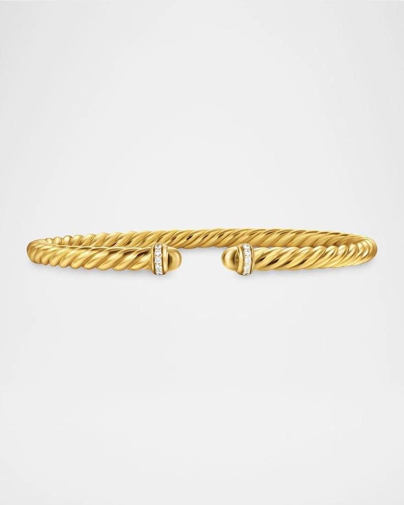 David Yurman Modern Cablespira Bracelet in 18K Gold with Gemstones and Diamonds 1