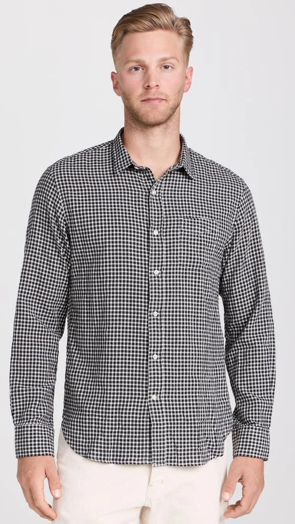 Officine Generale Lipp Japanese Brushed Cotton Check Shirt 6