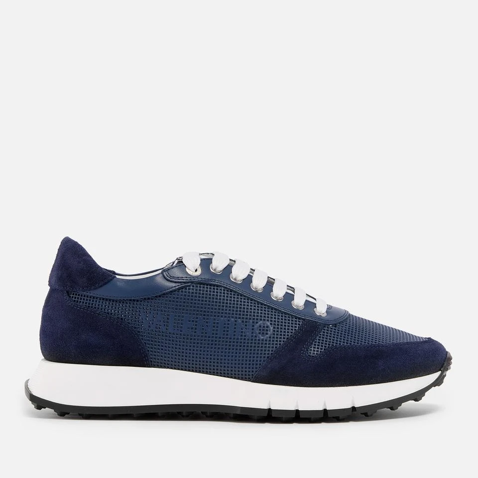 Valentino VALENTINO MEN'S ARES LEATHER AND SUEDE RUNNING STYLE TRAINERS 1