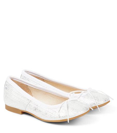 Pom d'Api Dory metallic leather ballet flats