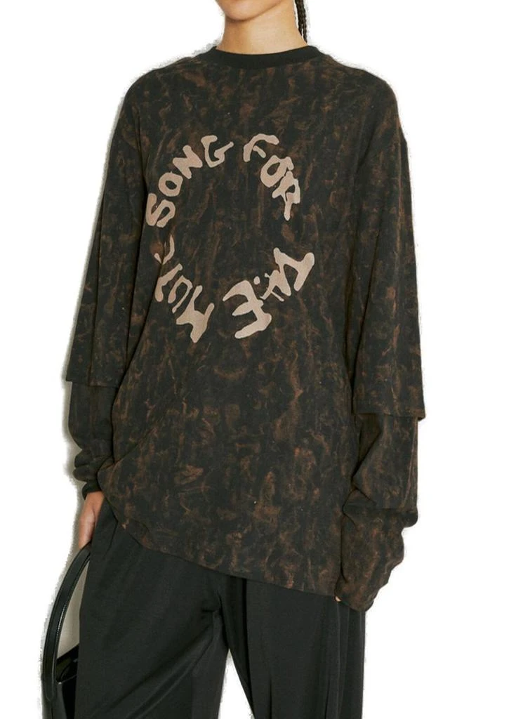 Song for the Mute Song For The Mute Distressed Logo Printed Sweatshirt 1