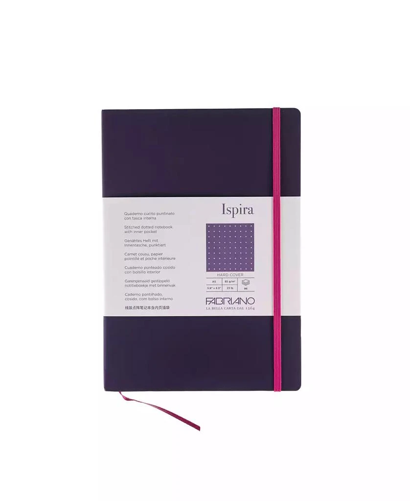 Fabriano Ispira Hard Cover Dotted A5 Notebook, 5.8" x 8.3" 2