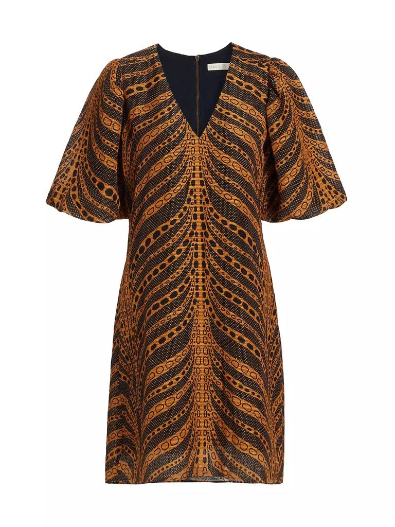 chinese dress ladies Linen-Blend V-Neck Maxi Dress with Natural Texture  Earth Brown S / Earth Brown