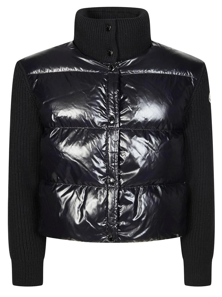 Moncler Moncler Logo Patch Zipped Cardigan 1