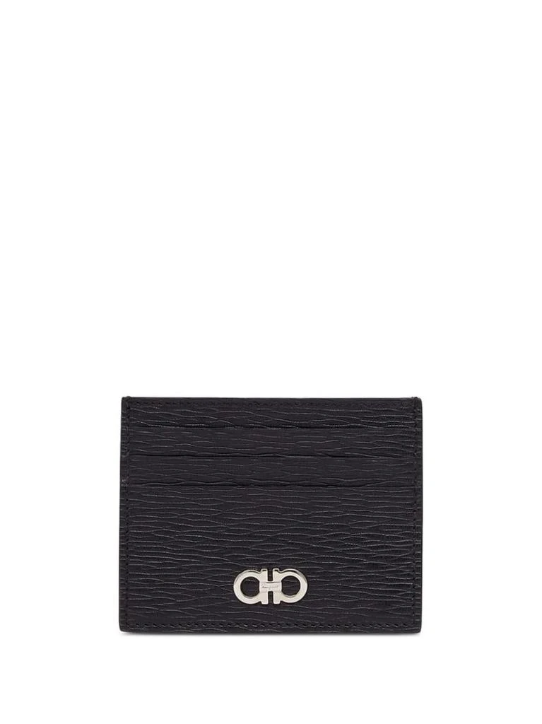 Salvatore Ferragamo Salvatore Ferragamo Gancini Leather Card Case 1
