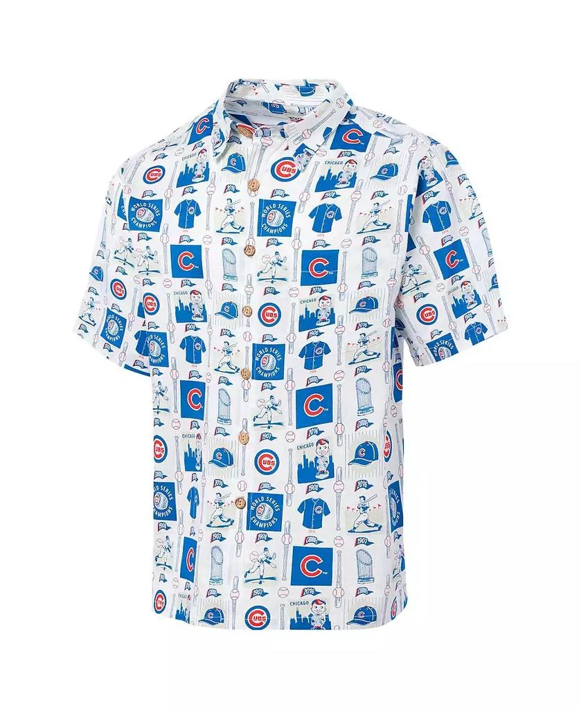 Reyn Spooner Men's White Chicago Cubs Champions Scenic Button-Up Shirt 2