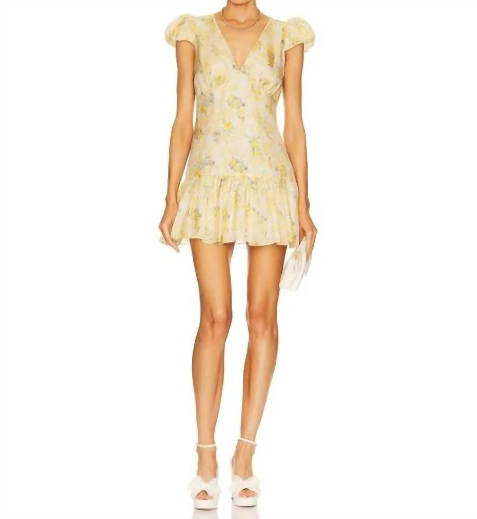 LOVESHACKFANCY Russ Dress In Lemon Daydream 1