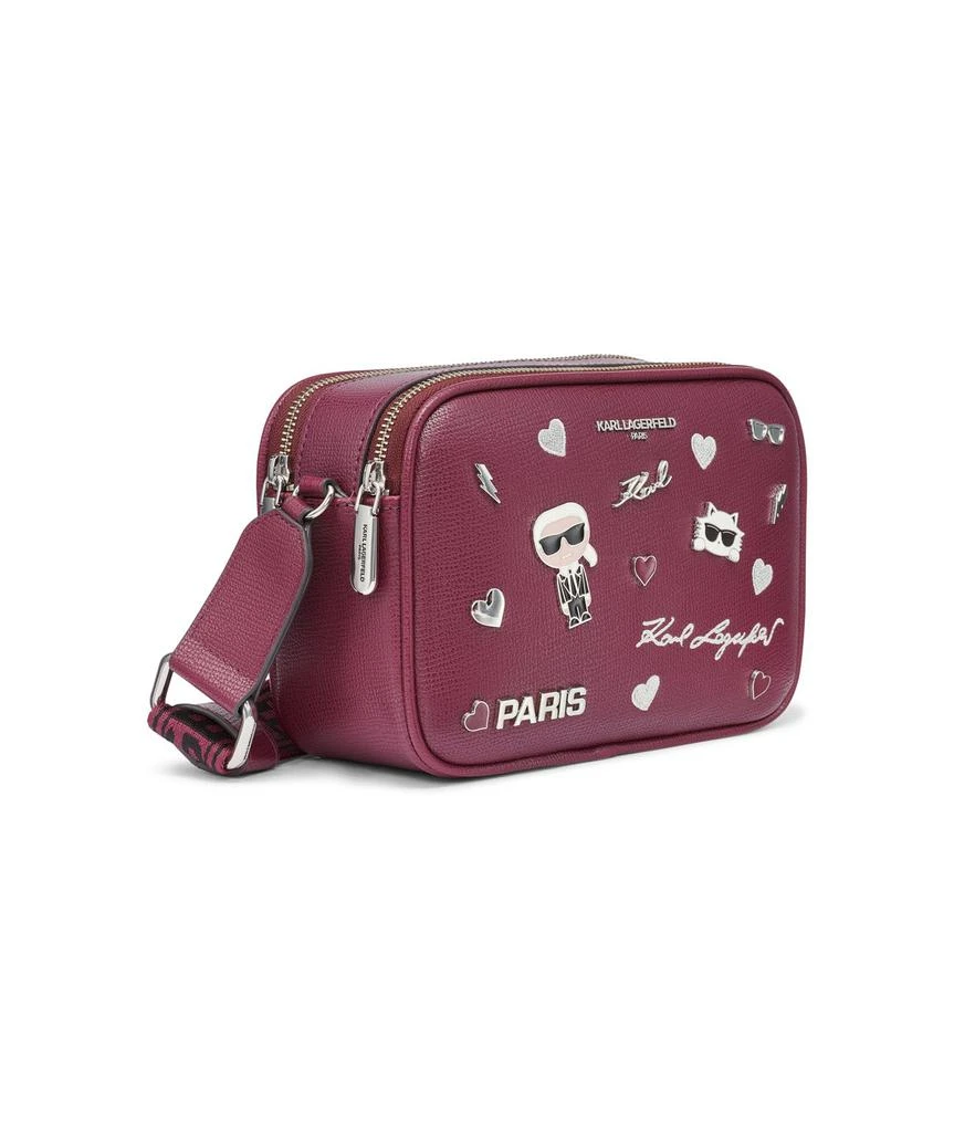 Karl Lagerfeld Paris MAYBELLE CATE PINS CROSSBODY CAMERA BAG 3