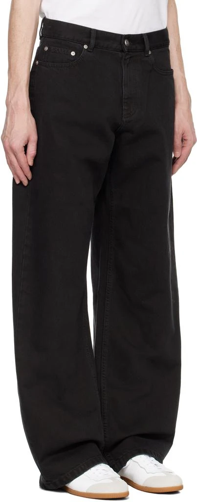 Palm Angels Black Monogram Loose Fit Jeans 2