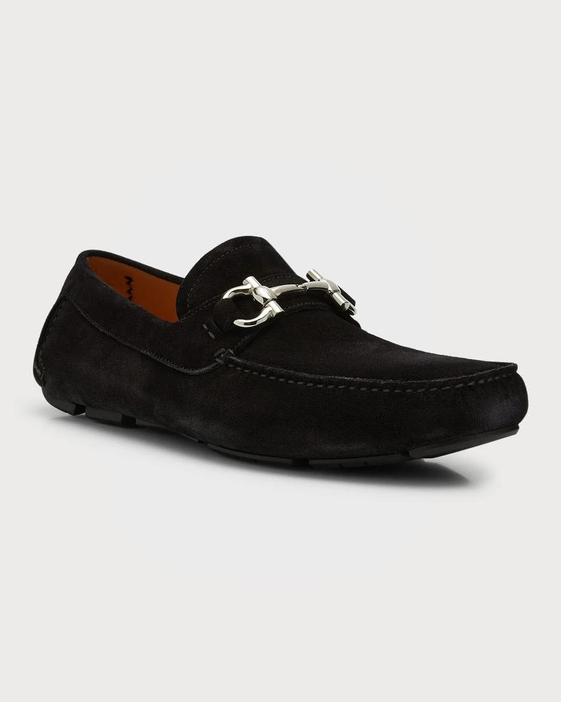 Salvatore Ferragamo Men's Parigi Gancini Leather Driving Shoes 3