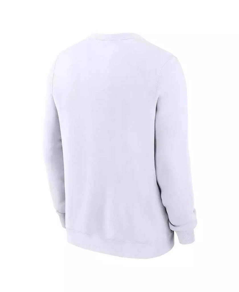 NIKE Men's White Duke Blue Devils Old English Pullover Sweatshirt 2