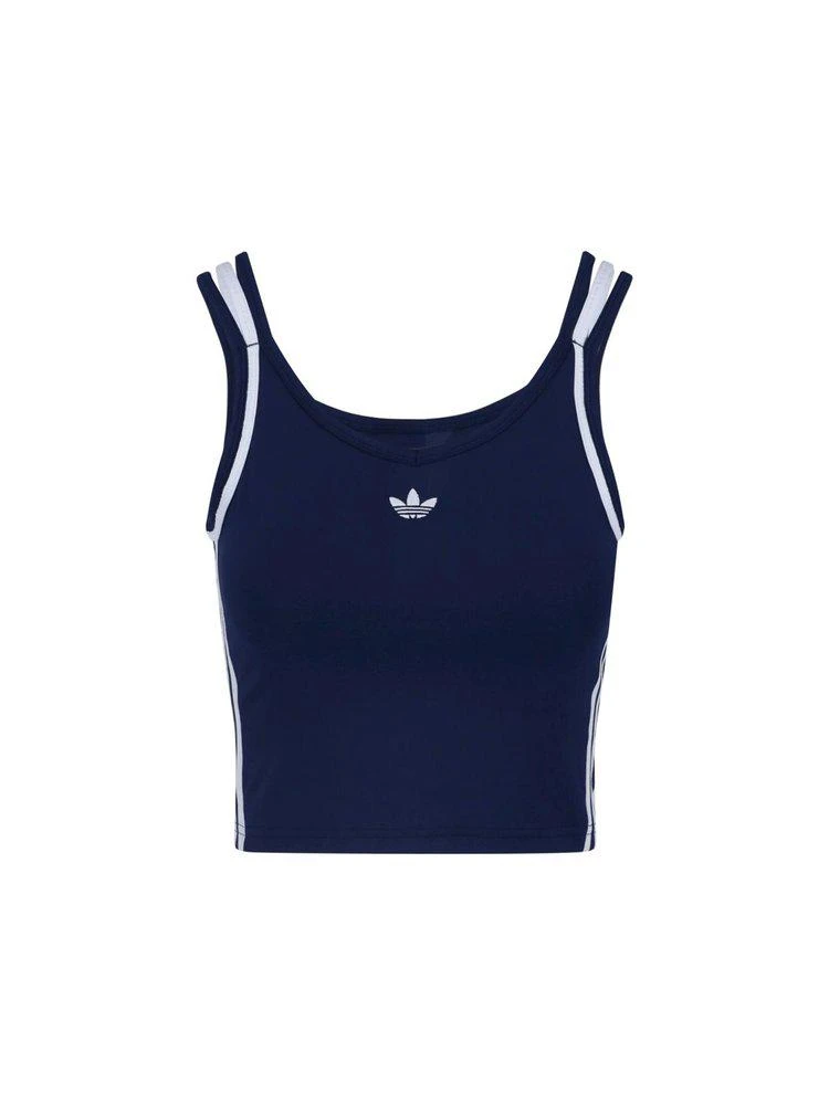 Adidas Adidas Striped Crop Performance Top
