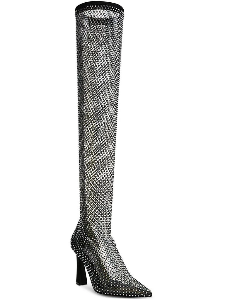 Steve Madden Sapphire Womens Embellished Flexible Over-The-Knee Boots 1