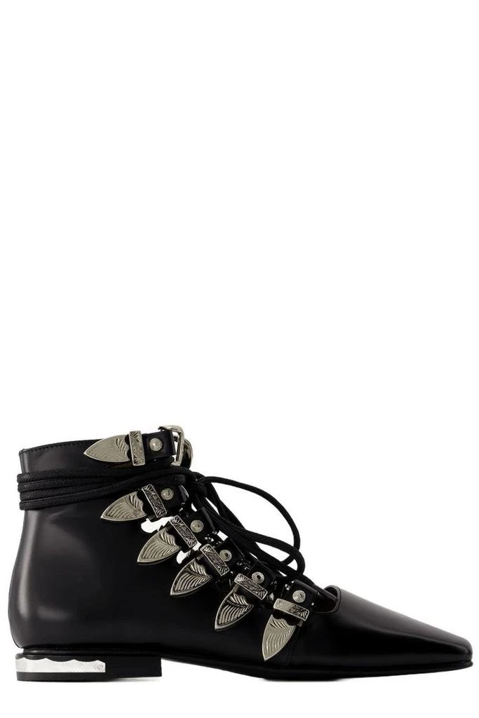Toga Pulla Toga Pulla Buckled Lace-Up Ankle Boots 1