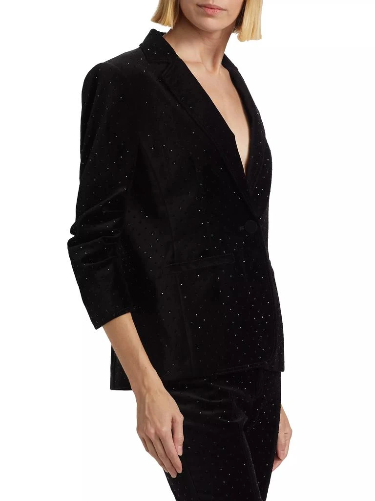 Cinq à Sept Khloe Ditsy Velvetine Blazer 4