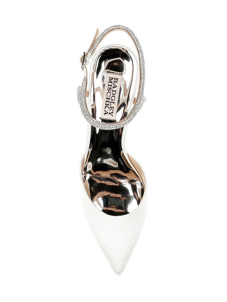 Badgley Mischka ​Kamilah 80MM Embellished Satin Pumps 5