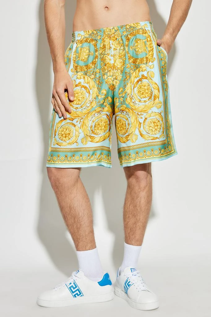 Versace Versace Barocco Printed Elasticated Waistband Shorts 2