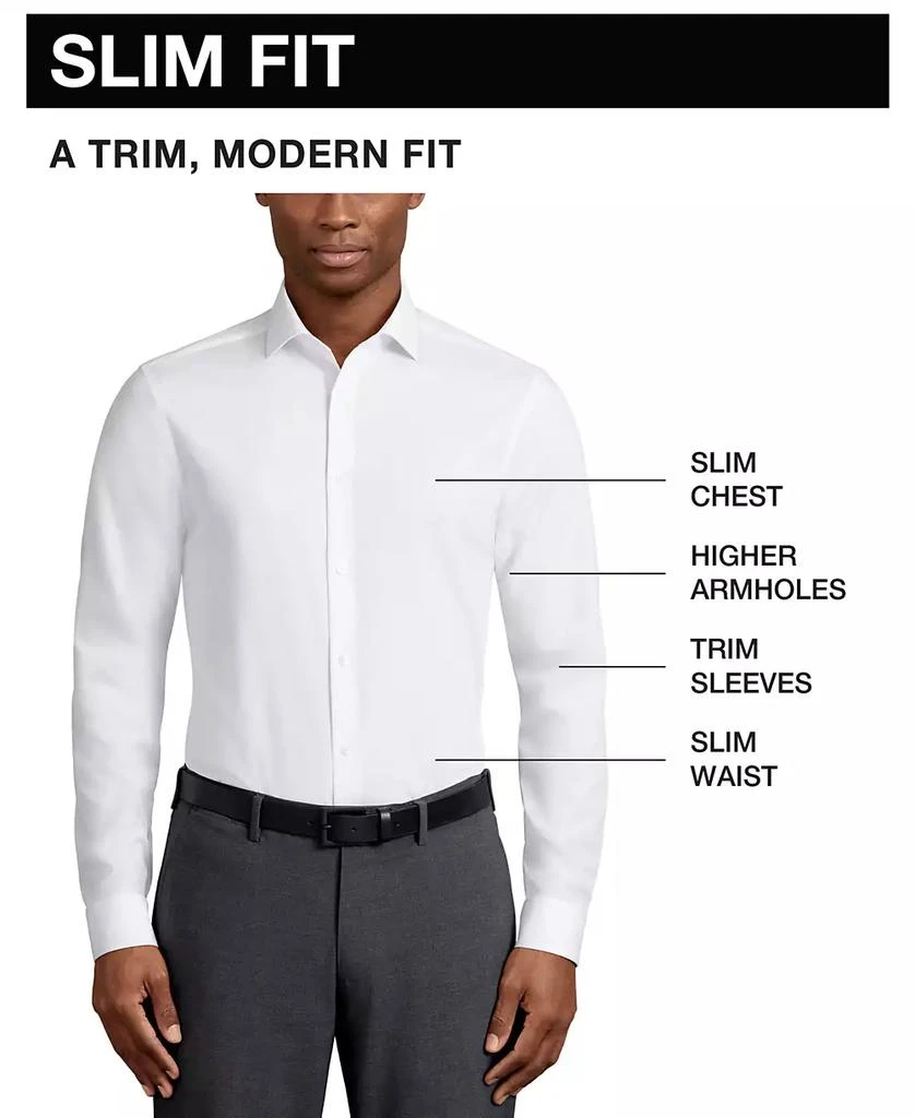 Calvin Klein Men's Slim Fit Pincord Dress Shirt 6