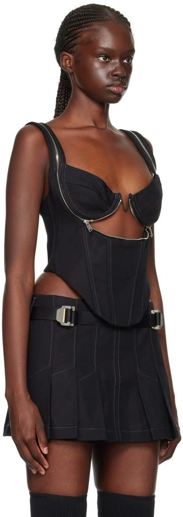 Dion Lee Black Zip Underwire Tank Top 2