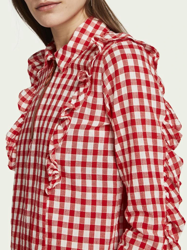 Scotch & Soda Scotch & Soda Ruffled Gingham Top 4