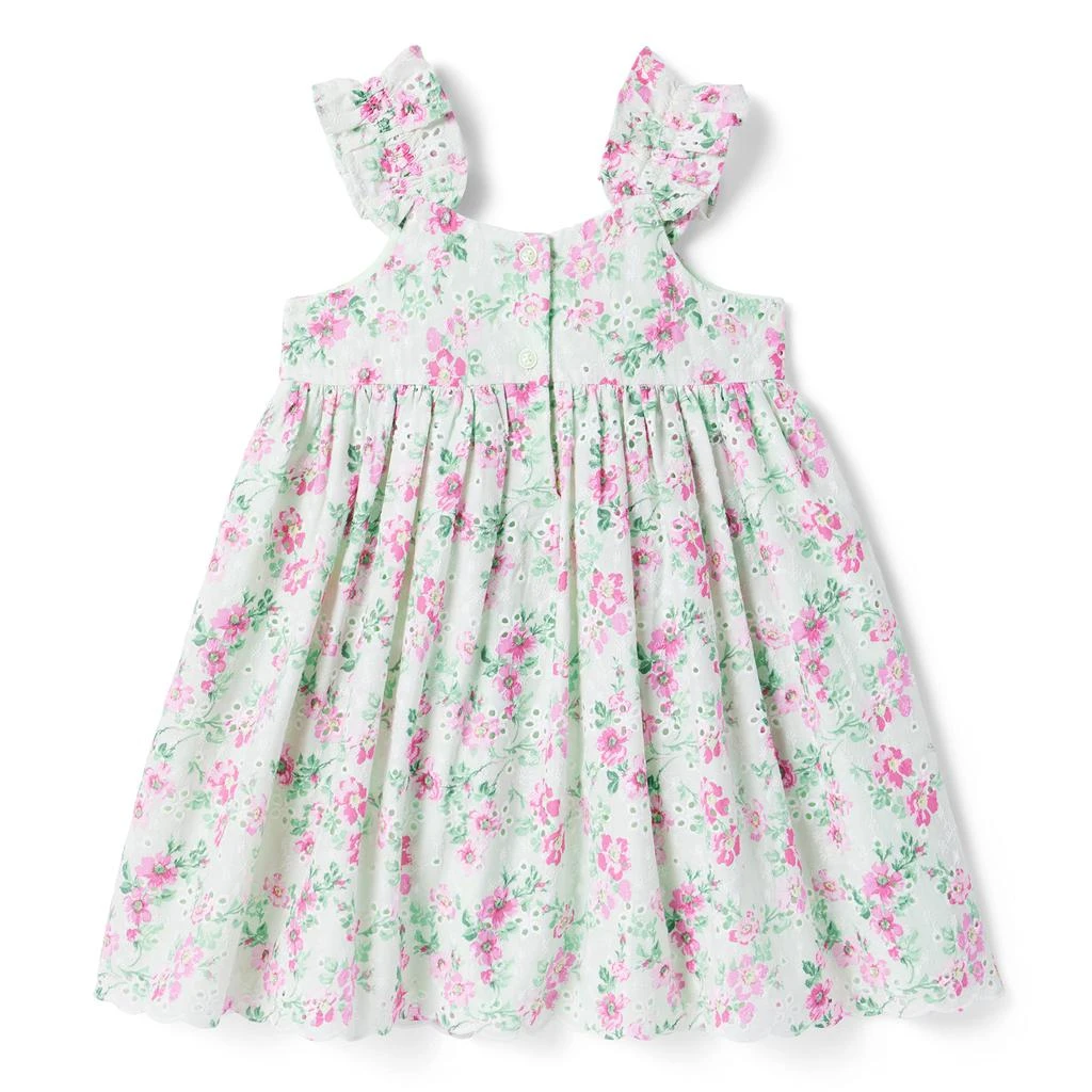 Janie and Jack Floral Dress (Toddler/Little Kids/Big Kids) 2