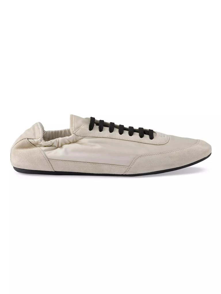 Prada Women's Collapse Re-Nylon and Suede Sneakers 1
